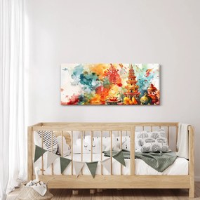 Obraz - Akvarelové ilustrácie (120x50 cm)