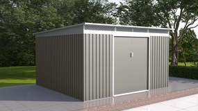 Záhradný domček G21 GRAH 1132 - 340 x 333 cm, metalický šedý