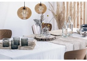 Závesné svietidlo Timber 2, 1x drevené tienidlo, lp