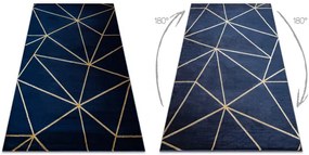 Koberec EMERALD exkluzívny 1013 glamour, styl geometrický granátový / zlatý