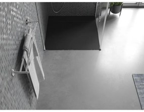 Mexen Otto, SMC štvorcová sprchová vanička 80 x 80 cm, čierna, 4N708080