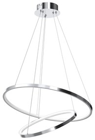 Závesné LED svietidlo Hoop, 2x LED 51w, 4000k, ch