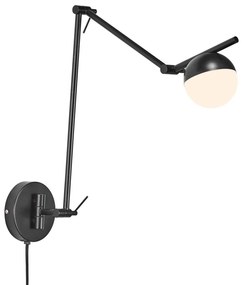 Nordlux - Nástenná lampa CONTINA 1xG9/5W/230V čierna