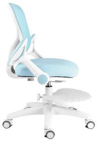 Detská rastúca stolička Neoseat JUNI 007 — látka, prateľný poťah, modrá