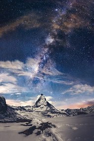 Fotografia Matterhorn and Milky way, Pathara Buranadilok, (26.7 x 40 cm)