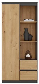 Regál KancelárskI Rs-80 Bily Antracit/Artisan