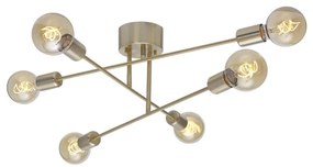 Cottex P7216BM - Prisadený luster BATON 6xE27/60W/230V mosadz