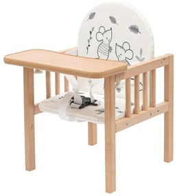New Baby Detská drevená jedálenská stolička Jerry