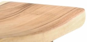 Divero 40748 Masívna stolička z mungurového dreva - ručná práca