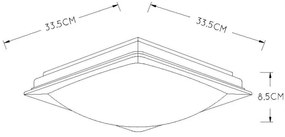 Lucide 79172/13/12 - LED Stmievateľné stropné svietidlo GENTLY LED/12W/230V IP21