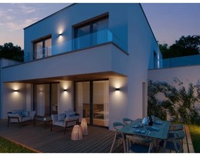 LED2 - LED Vonkajšie nástenné svietidlo FLAT 2xLED/3W/230V antracit IP54