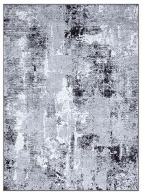 Prateľný koberec MIRO 51924.812 Abstrakcia, protišmykový - svetlosivý