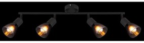 Globo 54312-4 - Bodové svietidlo SATELLA 4xE14/25W/230V čierna