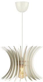 Luster na lanku 1xE27/60W/230V biela pr. 20 cm