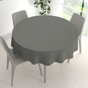 Biante Teflónový okrúhly obrus - Paris TF-124 Tmavo sivý Ø 110 cm