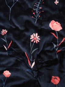 Obliečka na vankúš mikroplyš Exclusive 50 × 70 cm - Vlčie maky tmavo modré