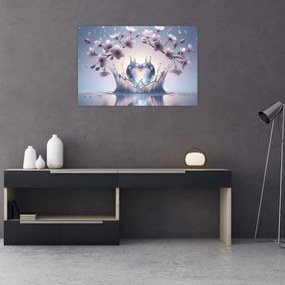 Obraz - Diamantové srdce (90x60 cm)