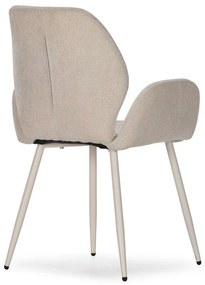 Béžové čalúnené jedálenské kreslá v súprave 2 ks Ansu – Marckeric