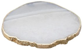 Butlers CRYSTAL Podtácok z drahých kameňov 10 cm - biela