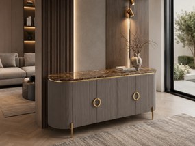 ELEGANTNÁ KOMODA ARLETTE GRAFIT + MRAMOR 180 cm