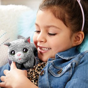 FurReal Newborns KITTY, interaktívna plyšovámačička, biela/sivá