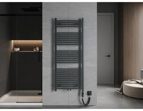 Mexen Ares, elektrické vykurovacie teleso 1500x600 mm + vykurovacia tyč 900 W, antracitová, W102-1500-600-2900-66