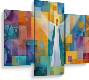 Obraz - Geometrický anjel (90x60 cm)