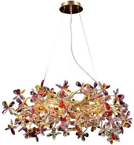 Krištáľový luster na lanku 16xG9/40W/230V pestrofarebná