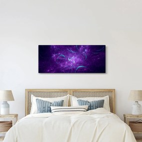 Obraz modernej modrej abstrakcie (120x50 cm)