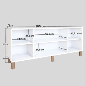 Komoda Bohsody K (biela). Akcia -20%. Vlastná spoľahlivá doprava až k Vám domov. 1127496