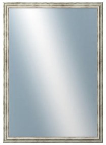 DANTIK - Zrkadlo v rámu, rozmer s rámom 50x70 cm z lišty TRITON strieborná (2143)