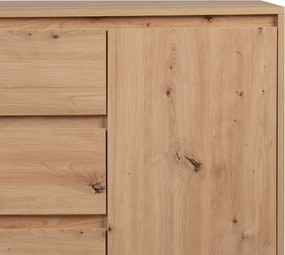 Široká komoda Korsika, dub artisan