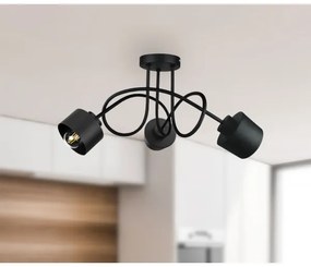 Prisadený luster SIMPLY BLACK 3xE27/60W/230V