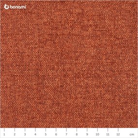 Tehlovooranžová rozkladacia rohová pohovka Miuform Scandic Lagom, ľavý roh