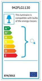 Čierno-biele stropné svietidlo so skleneným tienidlom ø 15 cm Atmaca – Opviq lights