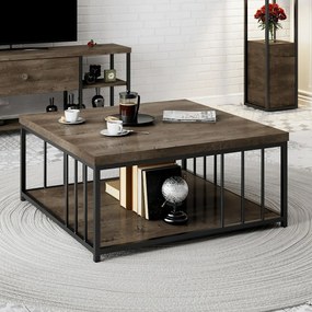 Konferenčný stolík Zenn Walnut and Black
