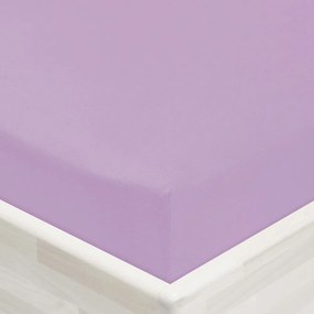 Jersey napínacie prestieradlo JR-012 Levanduľové 90 x 200 - výška 20 cm