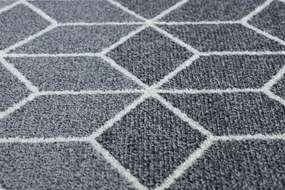 Koberec HEOS 78590 krém / strieborný / antracit CUBE KOCKA