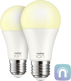 Žiarovky Niceboy ION SmartBulb AMBIENT 9 W, E27, 2 ks
