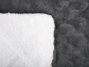Prikrývka 200 x 220 cm sivá KANDILLI Beliani