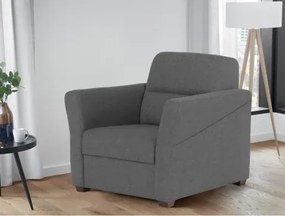 Kreslo Flavia, dymovo šedá látka%