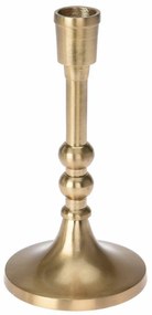 DekorStyle Hliníkový svietnik Nugo zlatý 17,5 cm