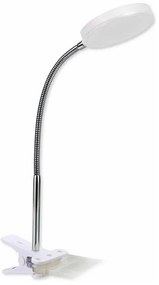 TOP LIGHT Stolová lampička s klipom Lucy KL B, Biela