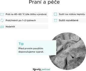 Froté plachta EXCLUSIVE svetlosivá 90x200 cm