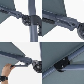 InternetovaZahrada - Furnigo Slnečník Lumin Ø300 cm - antracit