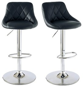 Barové stoličky s operadlom, 2 farby, biele