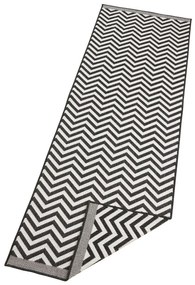 Hanse Home, Kusový koberec Twin Supreme 103433 Palma black creme – na von aj na doma, 160x230, čiernobiela, chodba / predsieň