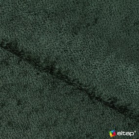 Tmavozelená čalúnená dvojlôžková posteľ s úložným priestorom s roštom 160x200 cm Dizzle – ELTAP