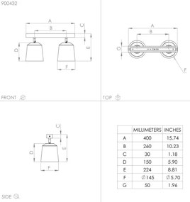 Eglo 900432 - Bodové svietidlo COTORRO 2xE27/25W/230V
