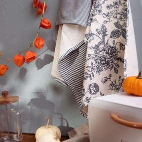 Sada kuchynských utierok NELE pruhy / kvety 703843